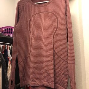 LuLu Lemon Burgundy Swiftly Tech longsleeve